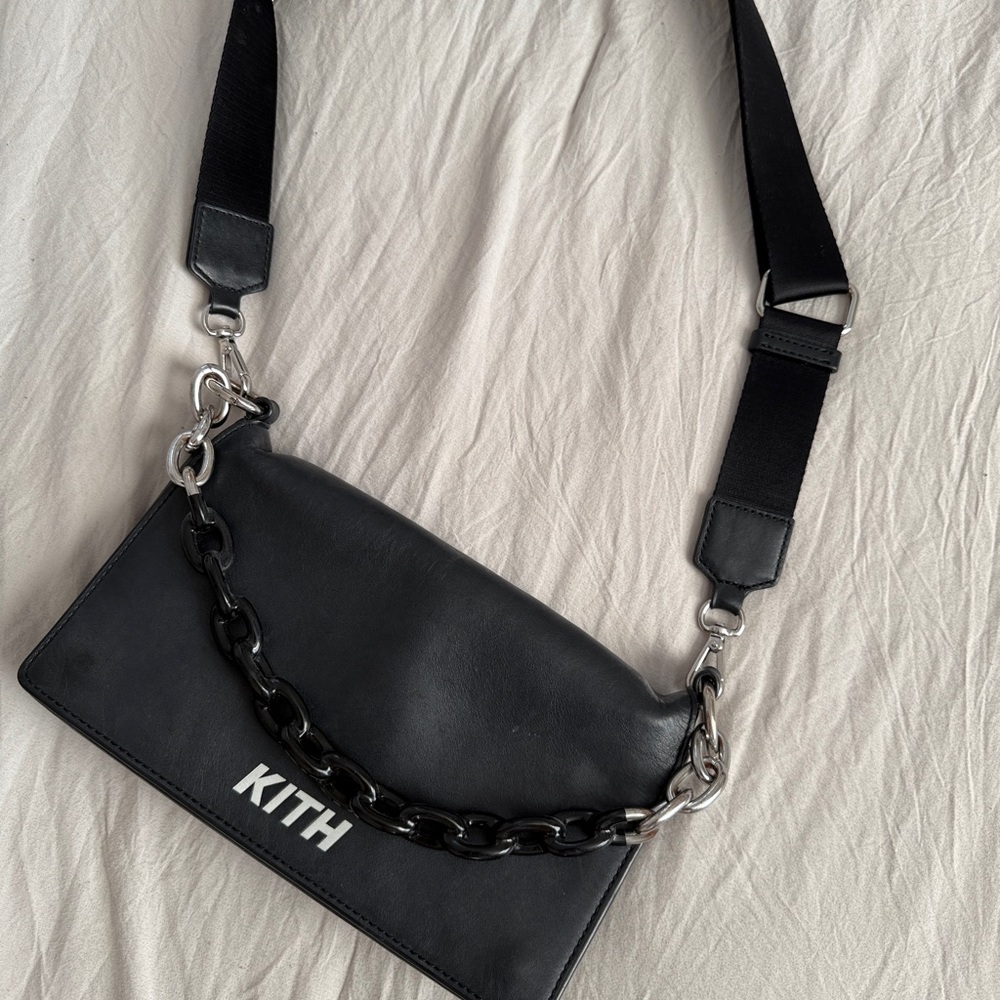 KITH Black Crossbody Bag with Chain